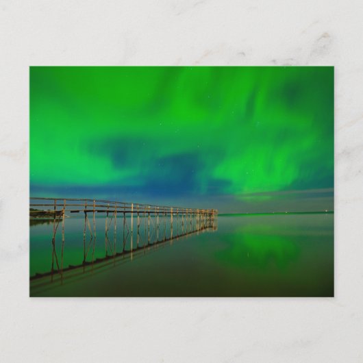Noorderlicht | Lake Winnipeg Canada, Manitoba Briefkaart (Voorkant)