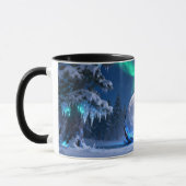 Noorderlicht Maan Mok | Aurora Borealis Winter (Links)