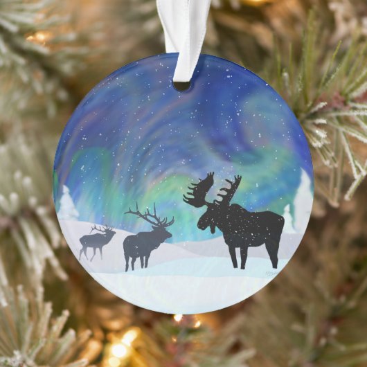 Noorderlicht Moose en Elk Ornament (Boom)