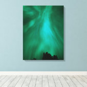 Noorderlicht Nacht | Ontario, Canada Canvas Afdruk (Insitu (Houten vloer))