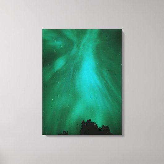 Noorderlicht Nacht | Ontario, Canada Canvas Afdruk (Voorkant)