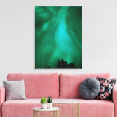 Noorderlicht Nacht | Ontario, Canada Canvas Afdruk (Insitu (Woonkamer))