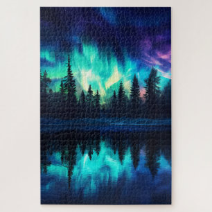 Noorderlicht, Natuur Aurora Borealis 1000 pc Legpuzzel