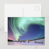 Noorderlicht Noorderlicht Noordse reisfoto Briefkaart (Voorkant / Achterkant)