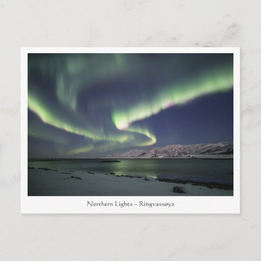 Noorderlicht Noorwegen Briefkaart (Voorkant)