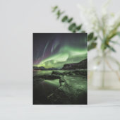 Noorderlicht Noorwegen Briefkaart (Staand voorkant)