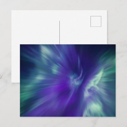 Noorderlicht Noorwegen Briefkaart (Voorkant / Achterkant)