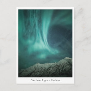Noorderlicht Noorwegen Briefkaart