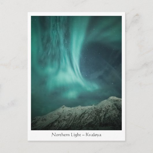 Noorderlicht Noorwegen Briefkaart (Voorkant)