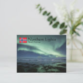 Noorderlicht Noorwegen Briefkaart (Staand voorkant)