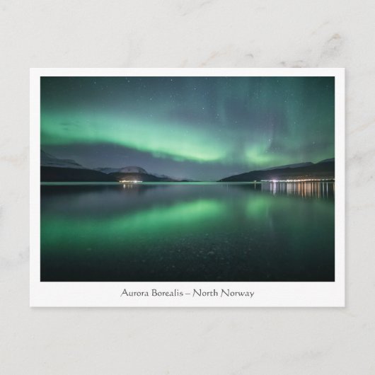 Noorderlicht Noorwegen Briefkaart (Voorkant)