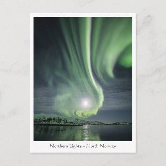 Noorderlicht Noorwegen Briefkaart (Voorkant)