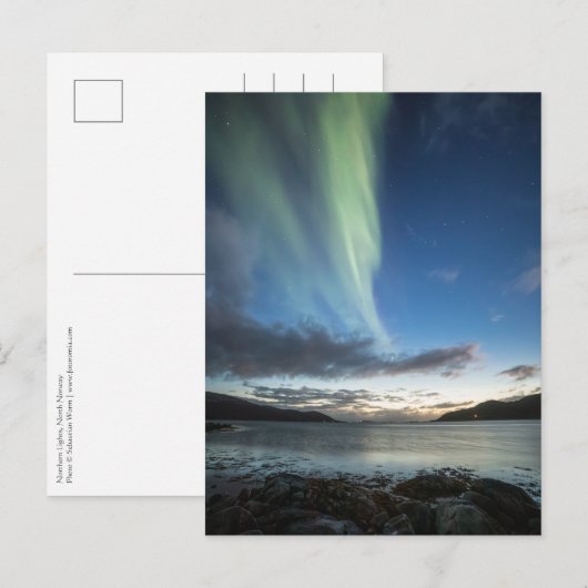 Noorderlicht Noorwegen Briefkaart (Voorkant / Achterkant)