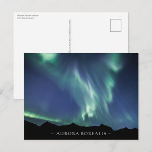Noorderlicht Noorwegen Briefkaart