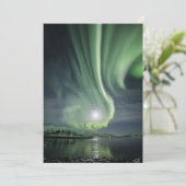 Noorderlicht Noorwegen Card Save The Date (Staand voorkant)