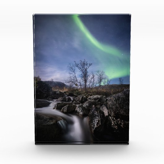 Noorderlicht Noorwegen Fotoblokken (Voorkant)