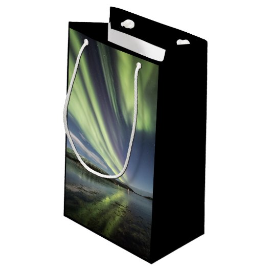 Noorderlicht Noorwegen Klein Cadeauzakje (Achterkant Gekanteld)