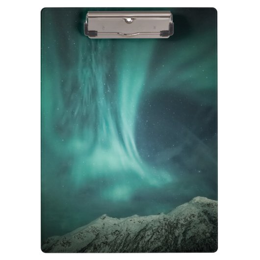 Noorderlicht Noorwegen Klembord (Voorkant)