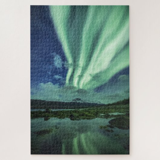 Noorderlicht Noorwegen Legpuzzel (Verticaal)