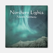 Noorderlicht Noorwegen Magneet (Voorkant)