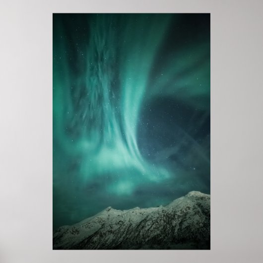 Noorderlicht Noorwegen Poster (Voorkant)