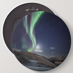 Noorderlicht Noorwegen Ronde Button 6,0 Cm