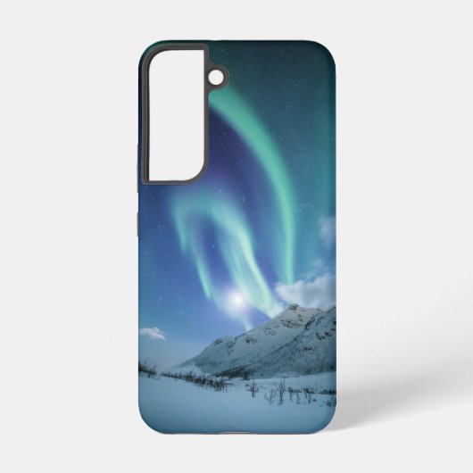 Noorderlicht Noorwegen Samsung Galaxy Hoesje (Achterkant)