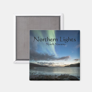 Noorderlicht Noorwegen Souvenir  Magneet