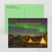 Noorderlicht Northwest Territories Canada Briefkaart (Voorkant / Achterkant)