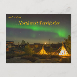 Noorderlicht Northwest Territories Canada Briefkaart