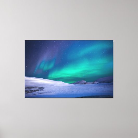noorderlicht omwikkelde canvas afdruk (Voorkant)