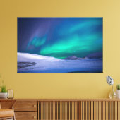 noorderlicht omwikkelde canvas afdruk (Insitu (Woonkamer))
