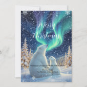 Noorderlicht Polar Beer Vakantie Kerst Kaart (Voorkant)