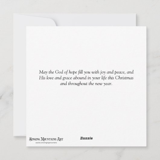 Noorderlicht Polar Beren Christelijk Kerst Feestdagenkaart (Achterkant)