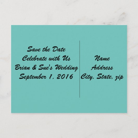 Noorderlicht Red de datum, Aankondigingskaart (Achterkant)