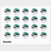 noorderlicht ronde sticker (Vel)