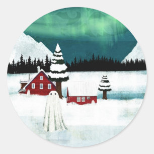 noorderlicht ronde sticker