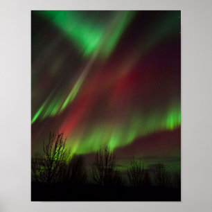 Noorderlicht   Scandinavië, IJsland Poster