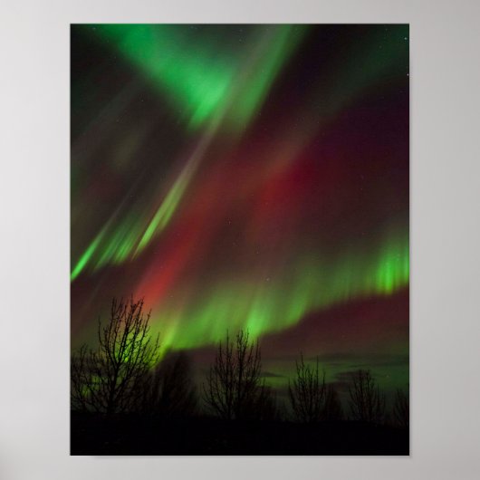 Noorderlicht | Scandinavië, IJsland Poster (Voorkant)