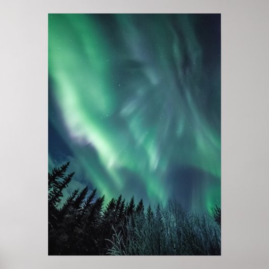Noorderlicht Scandinavië Poster (Voorkant)