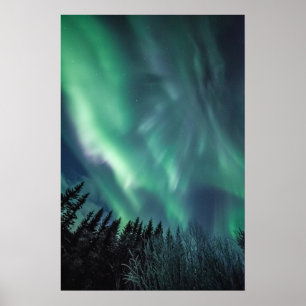 Noorderlicht Scandinavië Poster