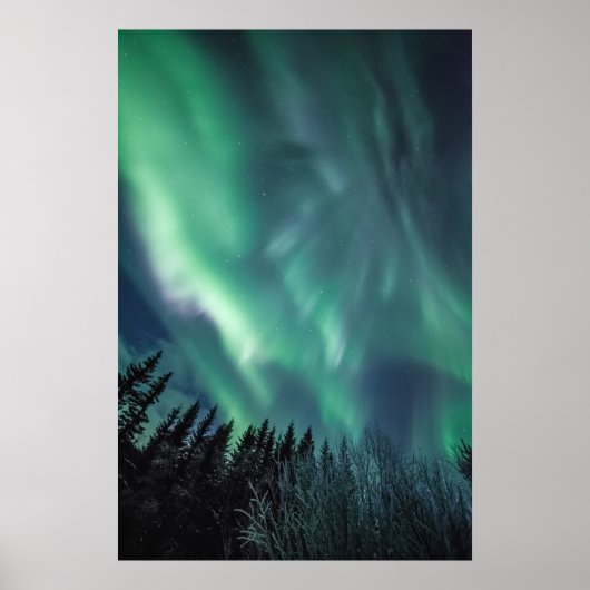 Noorderlicht Scandinavië Poster (Voorkant)