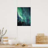 Noorderlicht Scandinavië Poster (Keuken)