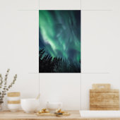 Noorderlicht Scandinavië Poster (Keuken)