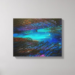 Noorderlicht schilderij canvas afdruk