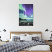 Noorderlicht Senja Canvas Afdruk (Insitu (Slaapkamer))