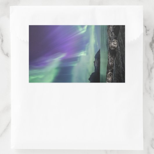 Noorderlicht Senja Rechthoekige Sticker (Tas)