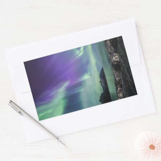 Noorderlicht Senja Rechthoekige Sticker (Envelop)