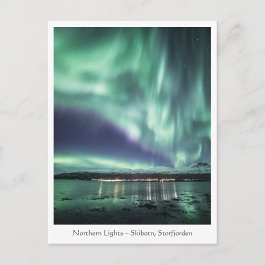 Noorderlicht Skibotn Briefkaart (Voorkant)