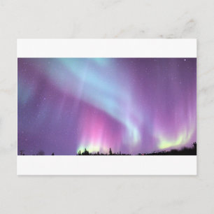 Noorderlicht Sky Winter Alaska Stars Briefkaart